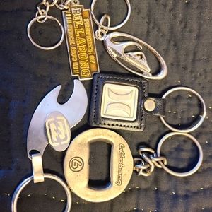 Lot of 5 New Surf Brand Keychains!
